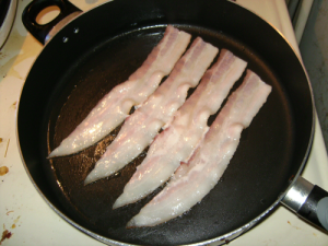 american bacon cooking