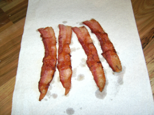 american bacon cooked
