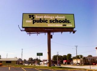 pubic schools billboard