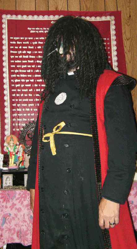 trolloween costume (otherwise known as Rev. Guido S. DeLuxe, High Priest of The Church of Tina Chopp)