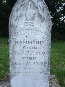 Charles Walter Hammond, died June 9, 1862