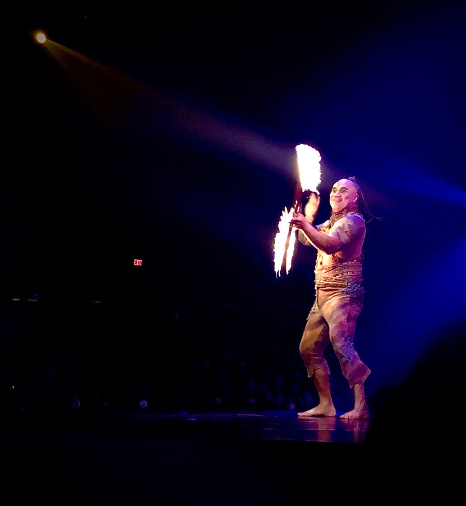 220129 cirque du soleil fire baton juggler - photo by moe