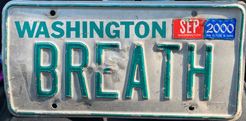221010 BREATH license plate