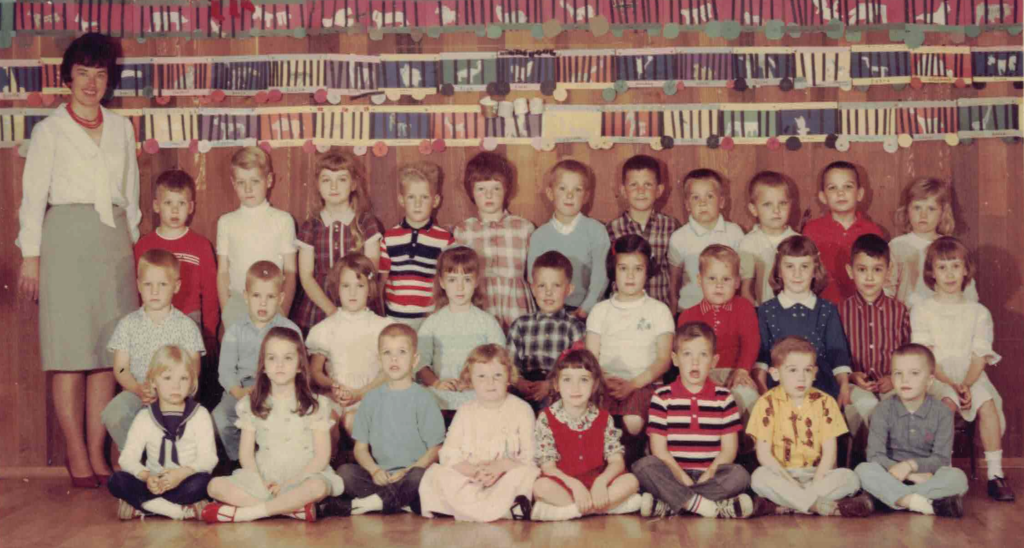 1966 Mrs. Peace and my kindergarten class